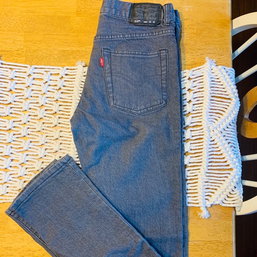 LEVIS JEANS. Grey Stonewash. 510 SKINNY Sz 18 reg. 29x29